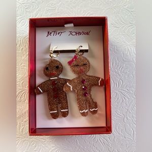 Betsey JohnsonGingerbread Mismatched Drop Earrings